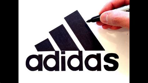 How to draw the adidas logo 